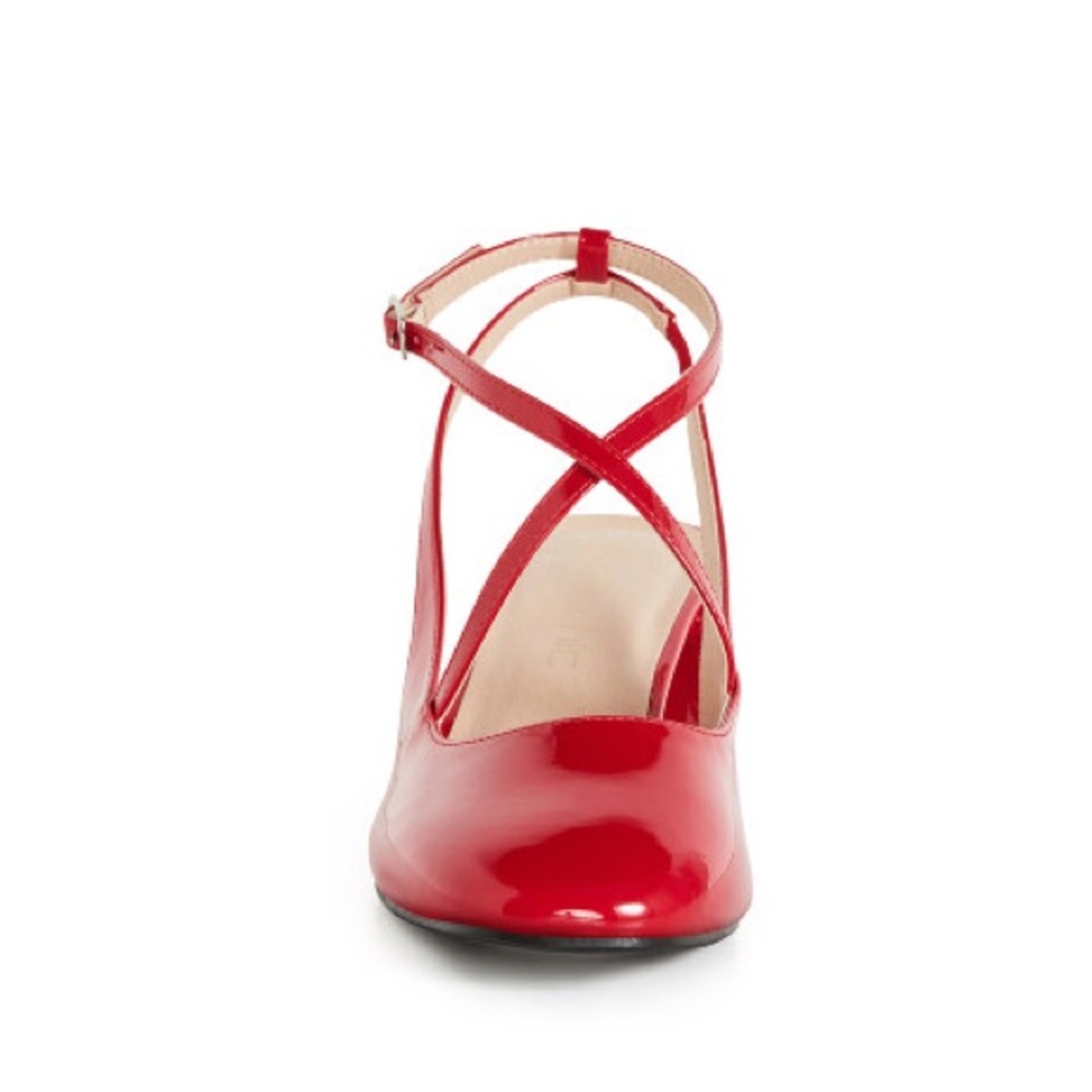 City Chic Luna Elegant Red Women's Slingback Heels size 11W